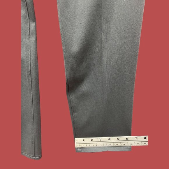 Stylus - 5 Pockets Men's Slim Fit Flat Front Pants - Gray - 30 x 30 - Picture 9 of 16